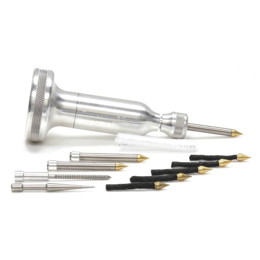 Dynaplug Pro Xtreme compact tubeless tire repair tool with plugs