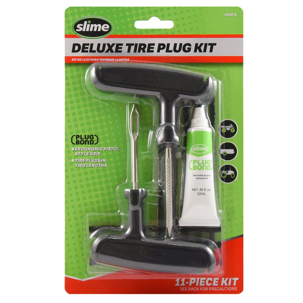 Slime Deluxe Tire Plug Kit in retail packaging