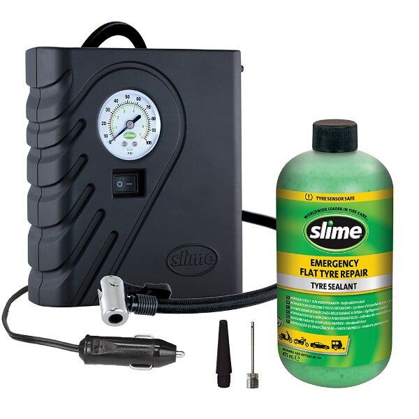 Slime Smart Repair Kit with tire sealant and compressor